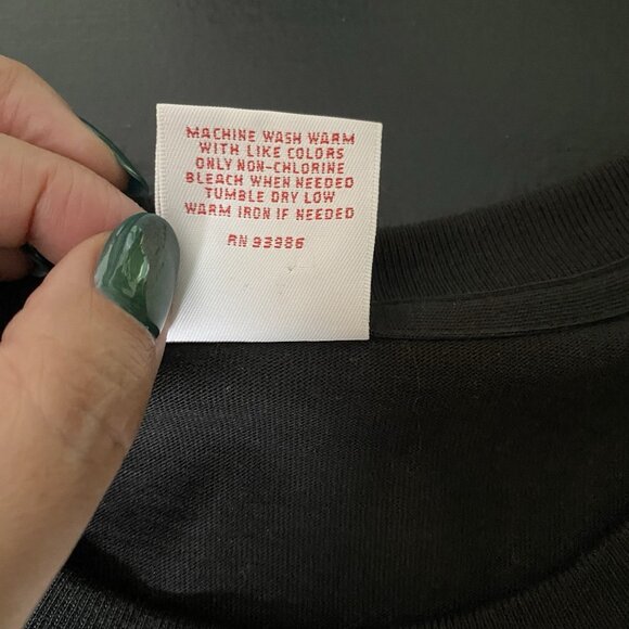 Brooks Brothers T Shirt Men XXL 2XL Black Short Sleeve Crew Neck Pocket Logo Tee - Picture 7 of 11